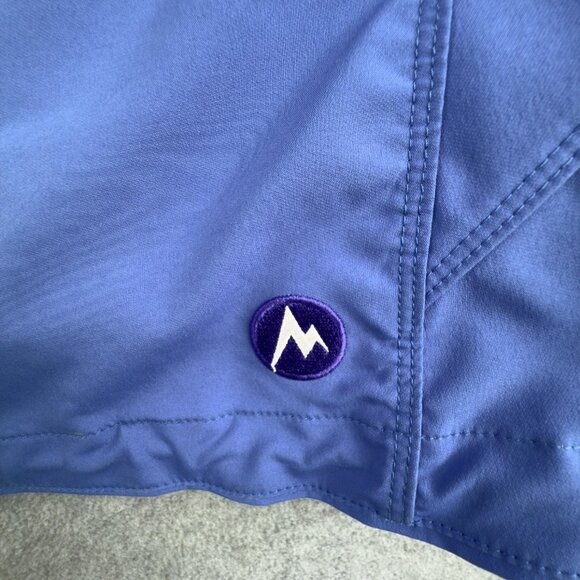 Marmot Women’s L Softshell Blue Full‑Zip Jacket Fleece Lined Hiking Layer (FLAW) - Picture 11 of 15